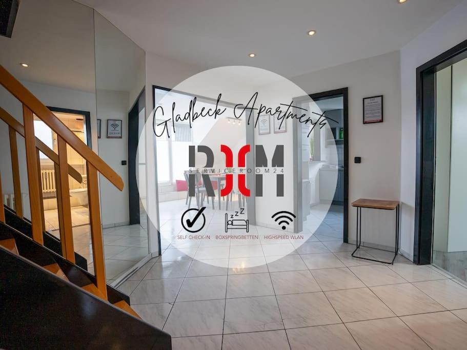 Serviceroom24 - Apartment 4 In Gladbeck Wlan - Smart-Tv - 24-7 Check-In Und Kueche Bagian luar foto